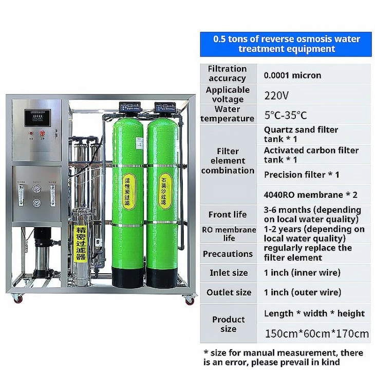 1-ton Industrial Water Purification Equipment